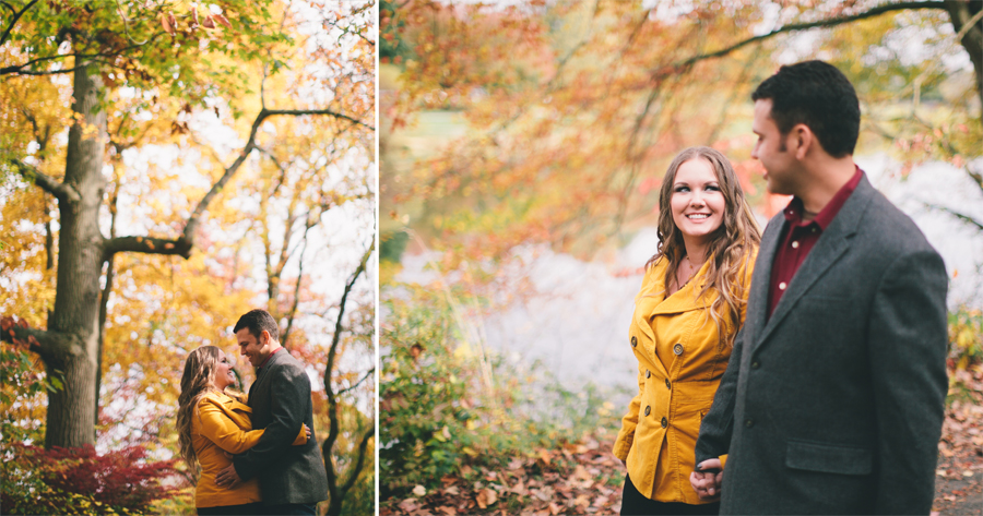 autumn engagement session
