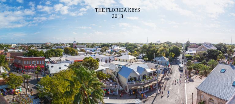 arial panorama of Key West