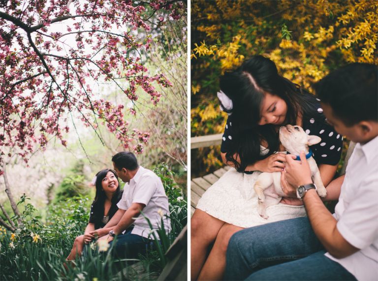 Engagement Photos with dog