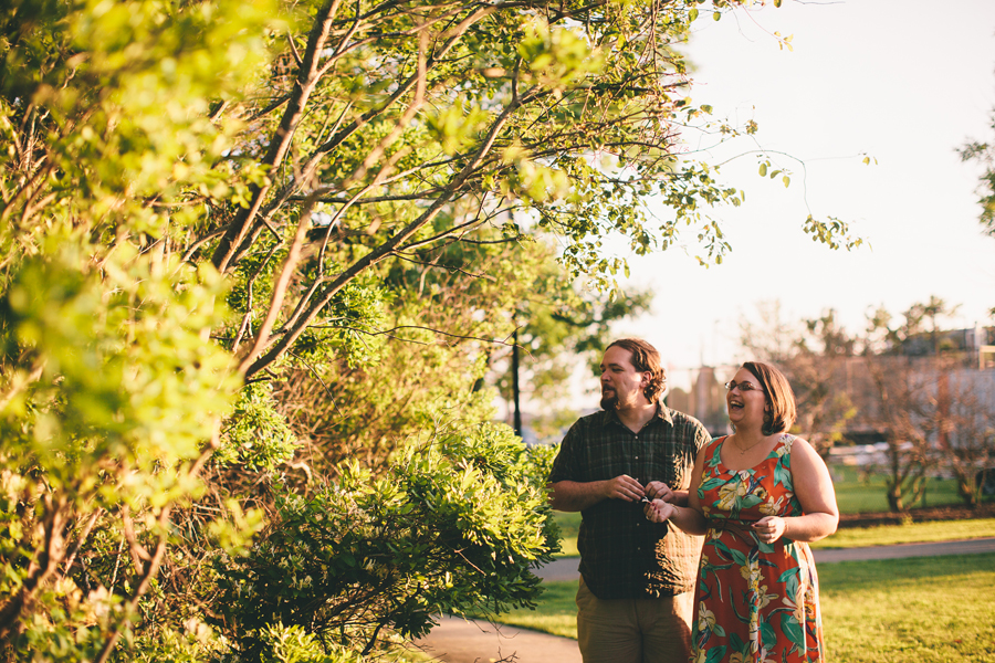 Fun Engagement Photos at Centennial Park