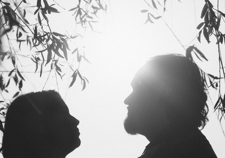Creative Engagement Photos at sunset