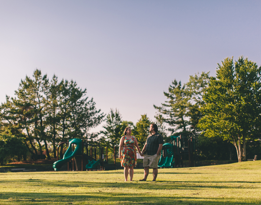 Centennial Park Engagement Photos in Bay Head, NJ