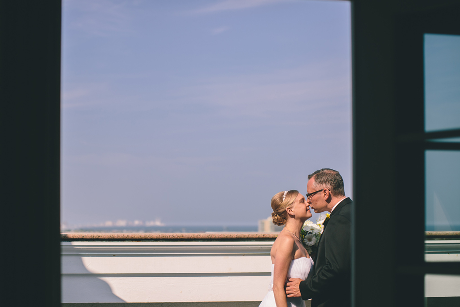 Creative First Look Photos at the Flanders Hotel