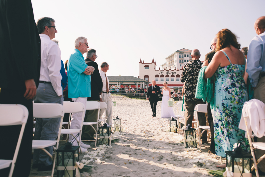 Ocean City, NJ Beach Wedding Ceremony
