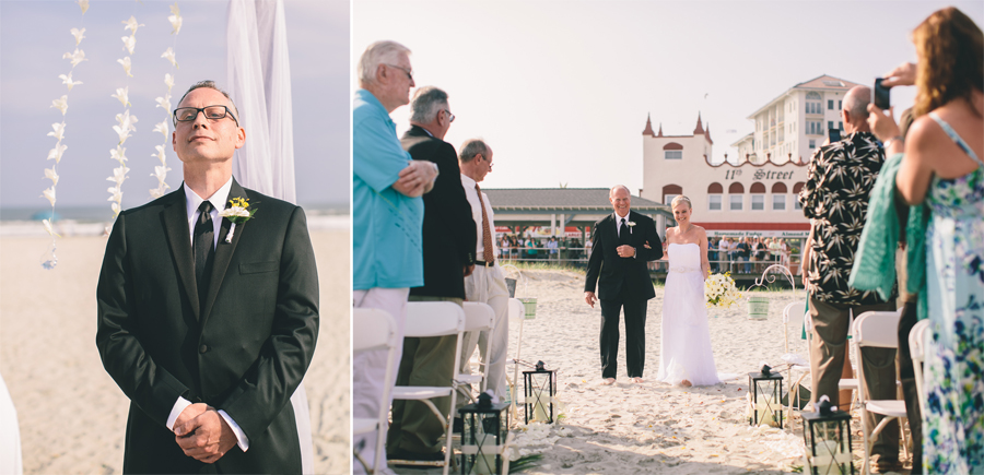 NJ Beach Wedding Ceremony Photos