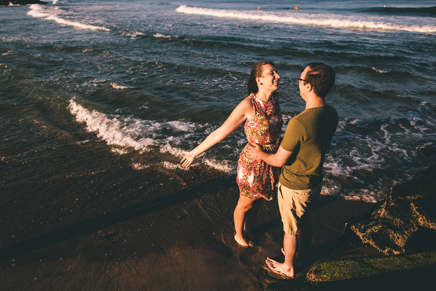 Sunset Beach Engagement Photos in NJ