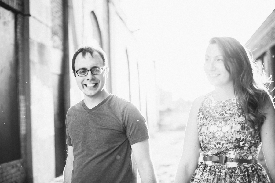 Black and White Engagement Photos in NJ