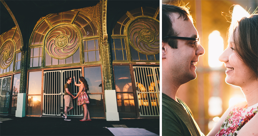 Asbury Park Boardwalk Engagement Photos