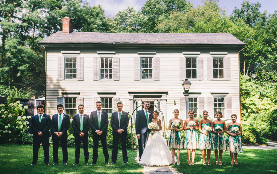 Bridal Party at Millrace Pond Hope, NJ
