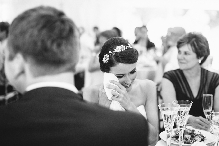 bride crying Millrace Pond Wedding
