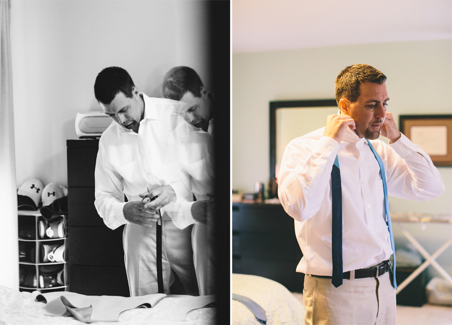 Groom Getting Ready NJ