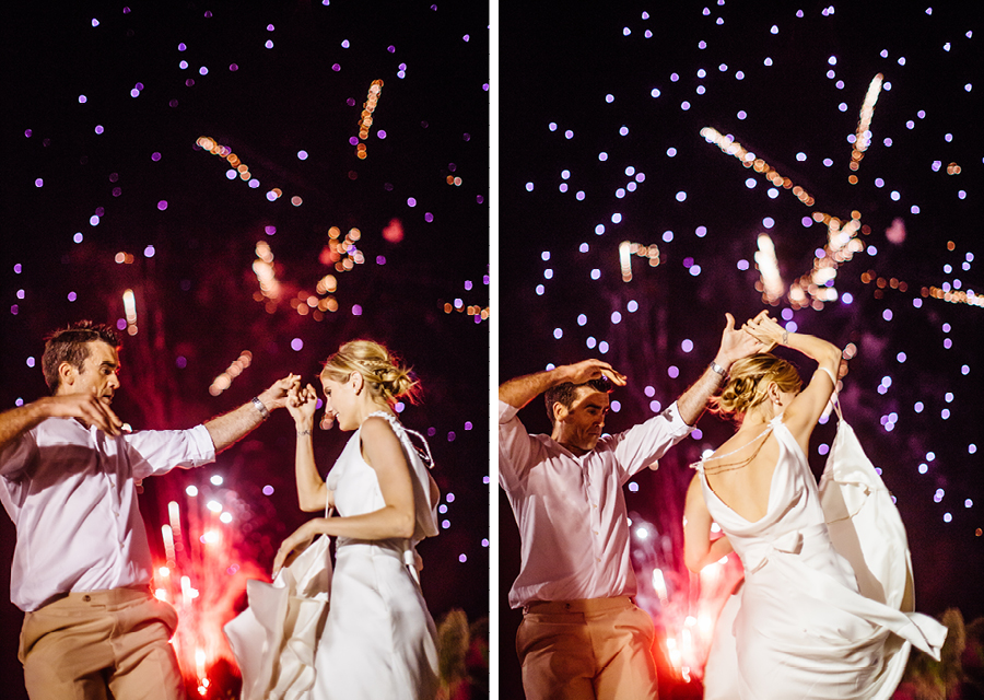 Ocean Place Wedding Fireworks