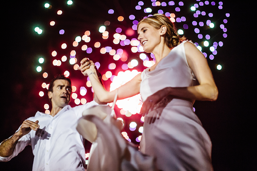 Fireworks at wedding long branch nj