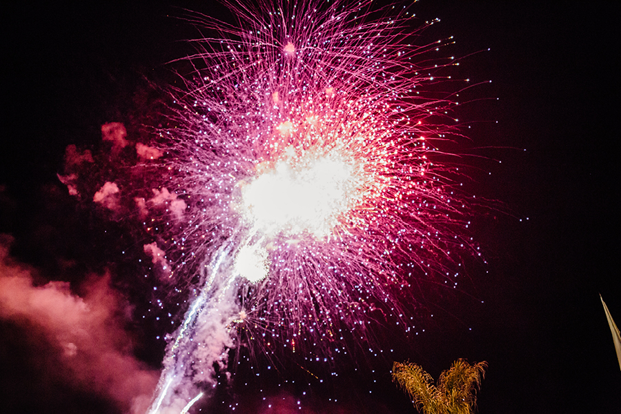 Beach Fireworks