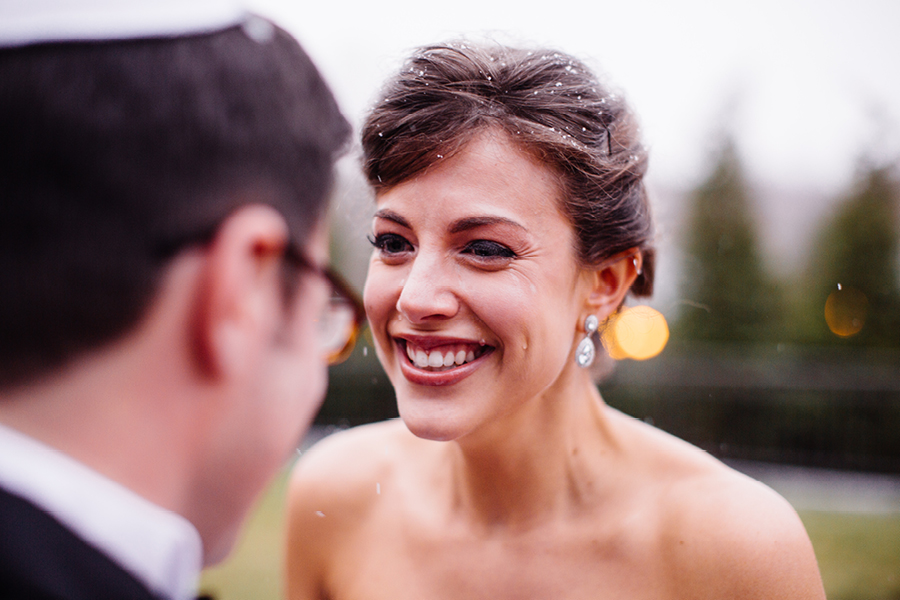 Wedding Photos in the snow nj