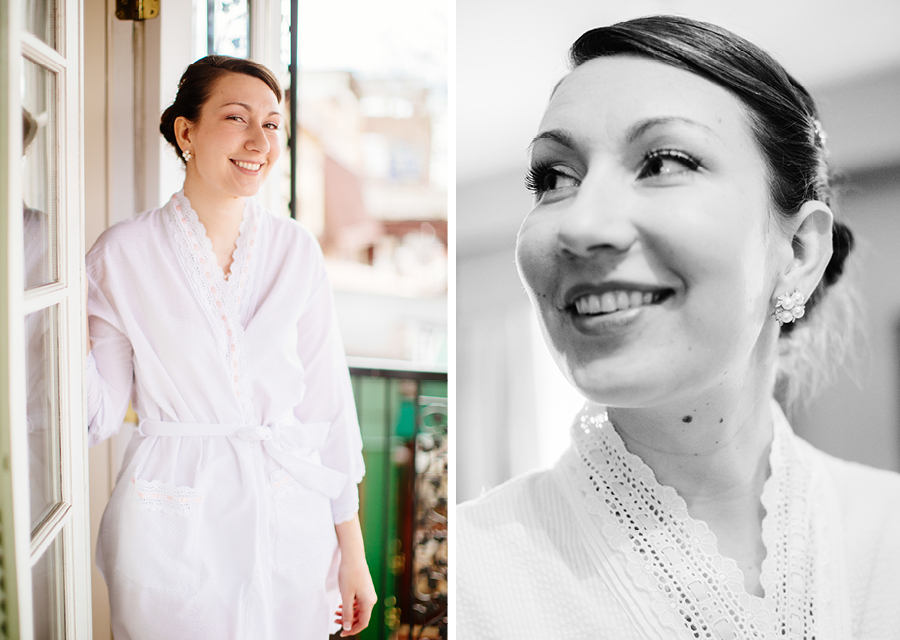 bride getting ready american hotel freehold, nj