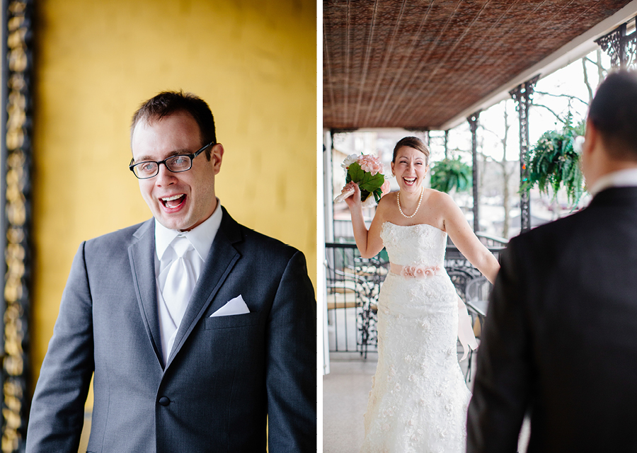 American Hotel Wedding First Look