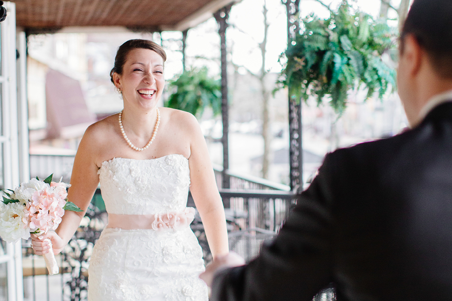 American Hotel Wedding First Look