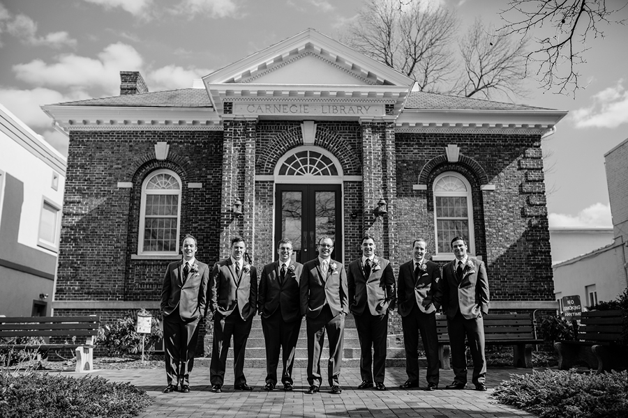 groomsmen american hotel wedding