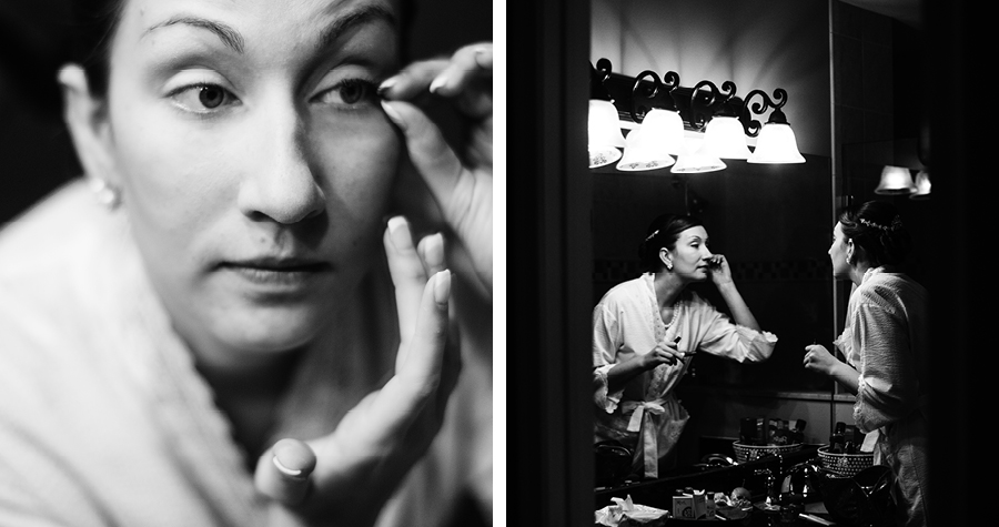 bride getting ready photos