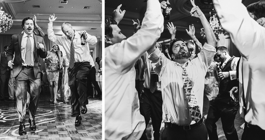 black and white wedding reception photos