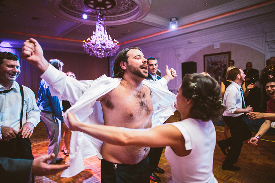 crazy wedding moment