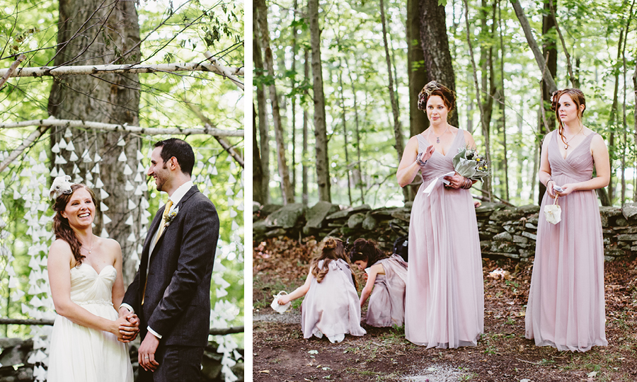 Wedding Ceremony At Fiddle Lake Farm