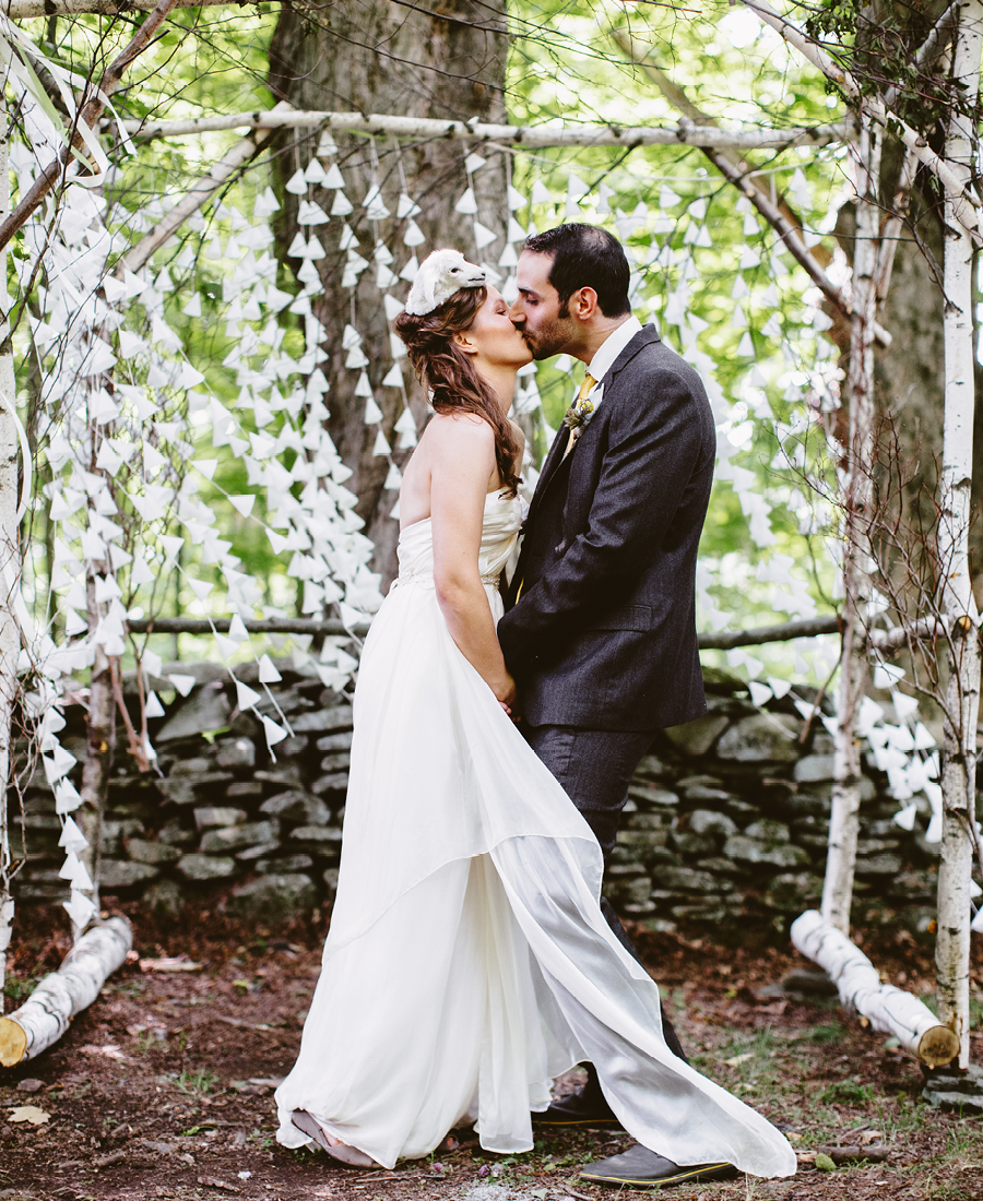 Wedding Ceremony At Fiddle Lake Farm