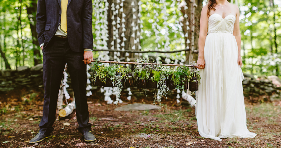 Wedding Ceremony At Fiddle Lake Farm