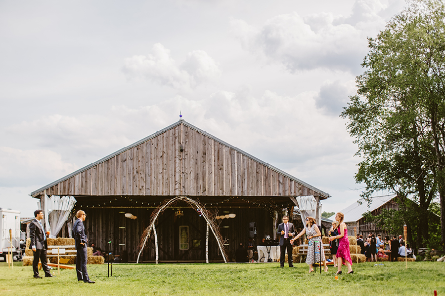 lawn games at fiddle lake farm