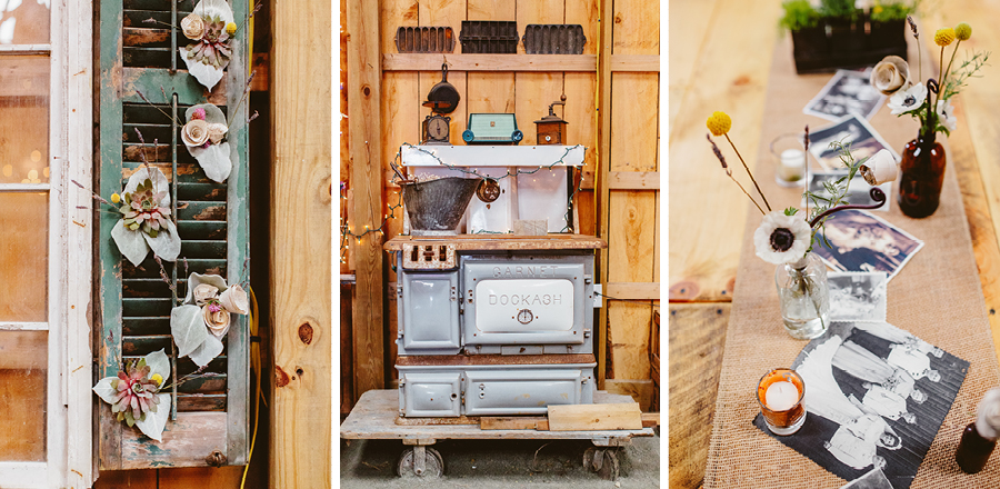 vintage wedding details