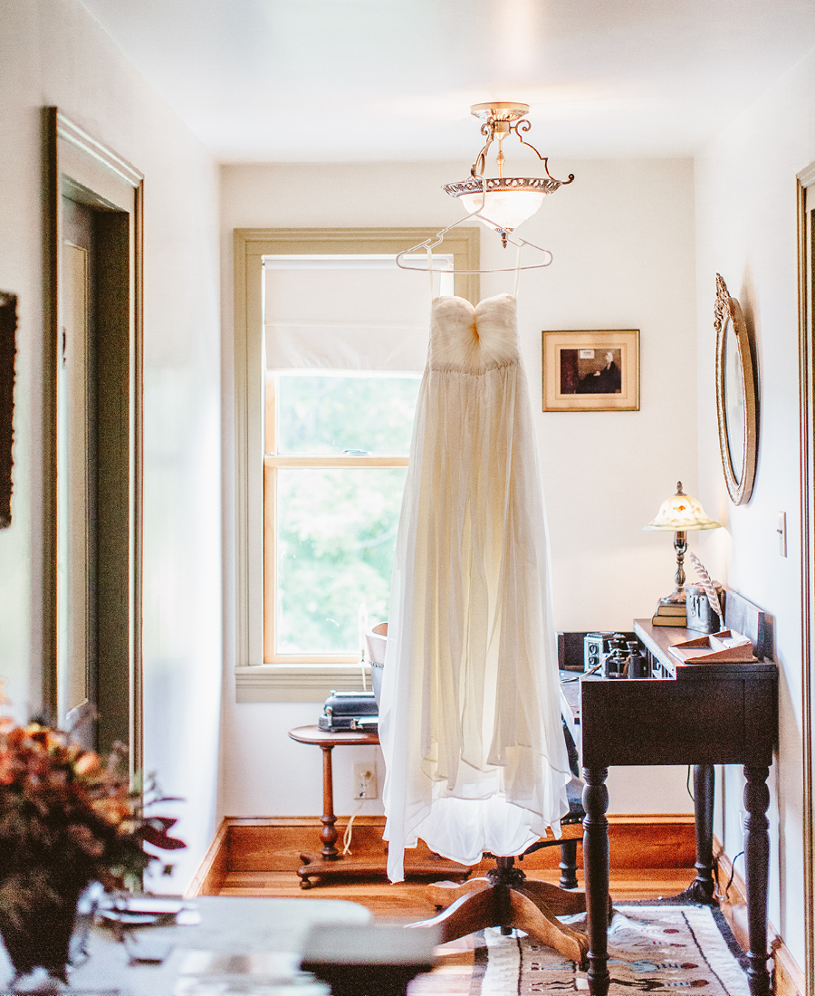 Wedding Dress at Fiddle Lake Farm