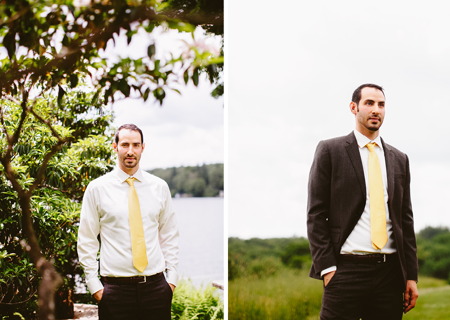 Groom Portraits at Fiddle Lake Farm