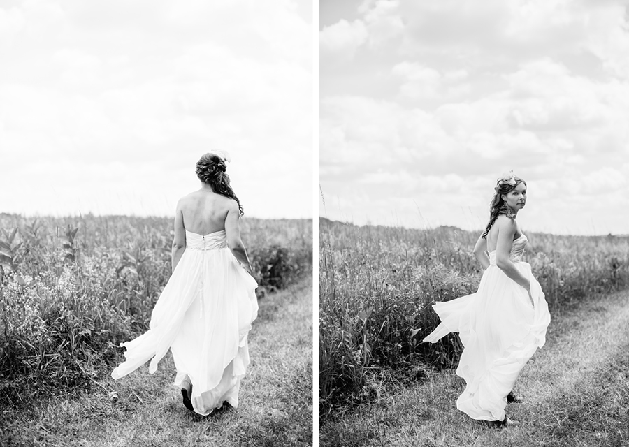 bride at fiddle lake farm