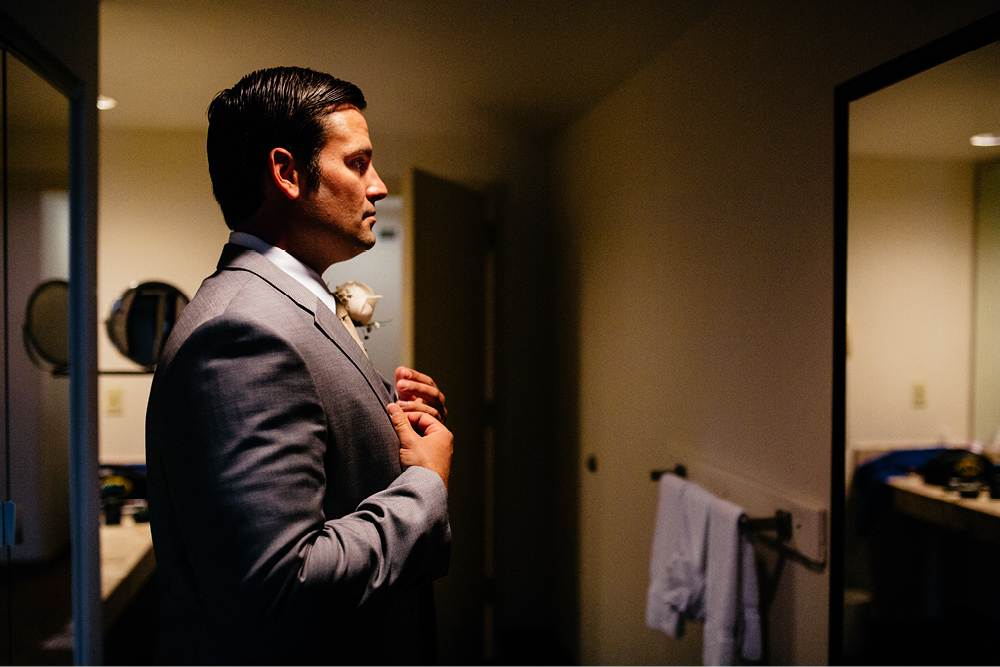 groom getting ready