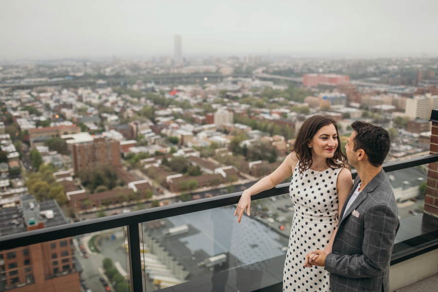 Rooftop Engagement Photos