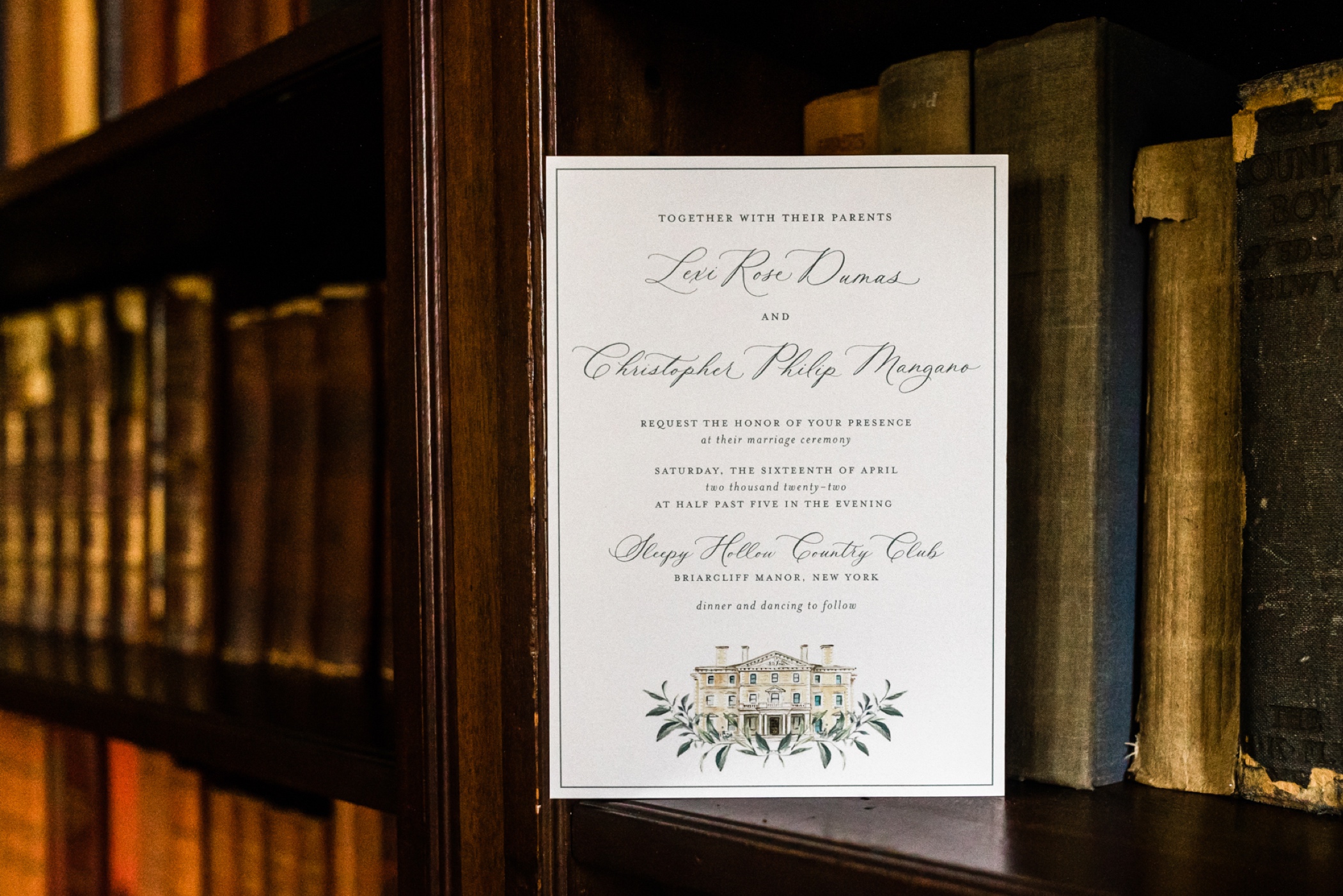 Sleepy Hollow Country Club Wedding Details