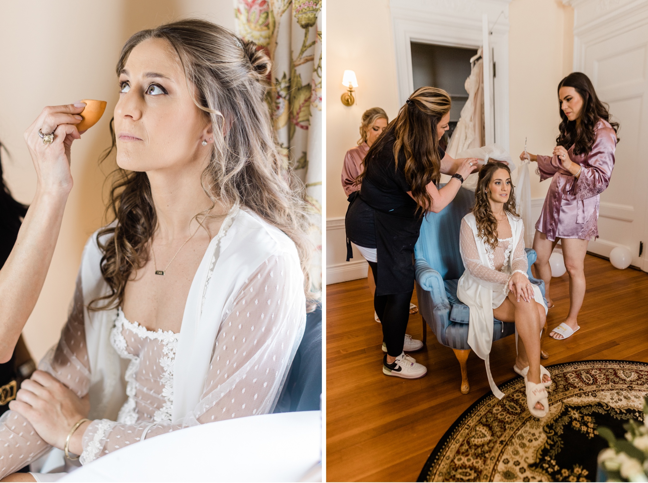 Bride Getting Ready at Sleepy Hollow Country Club