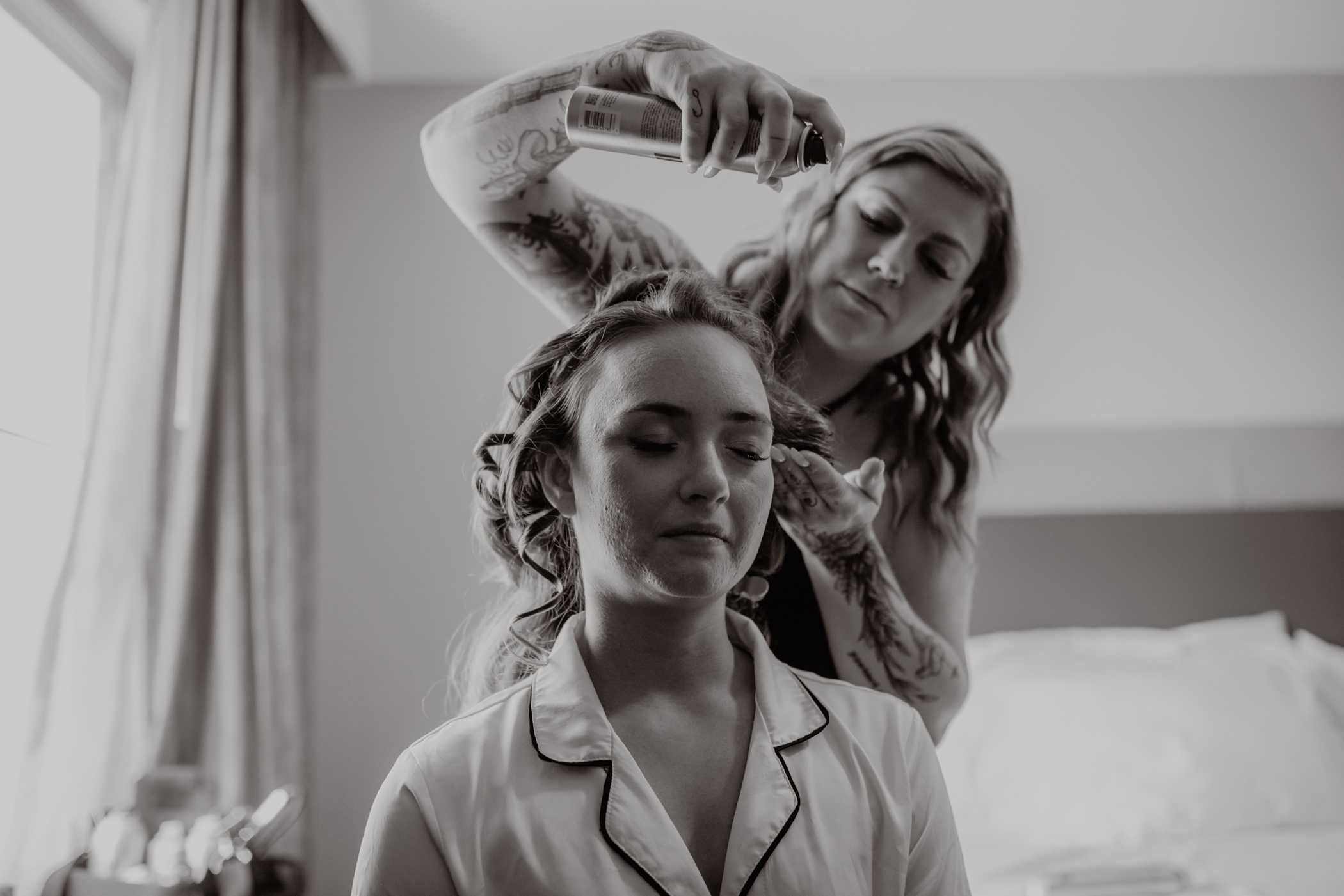 Bride Getting Ready Brotherhood Winery