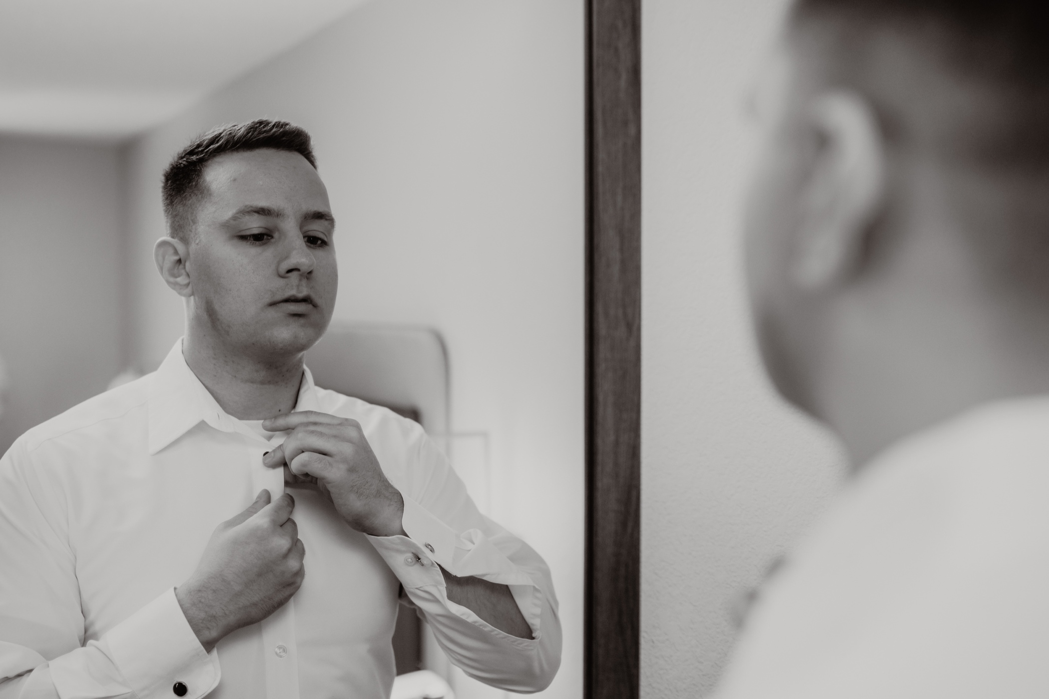 Groom Getting Ready Brotherhood Winery