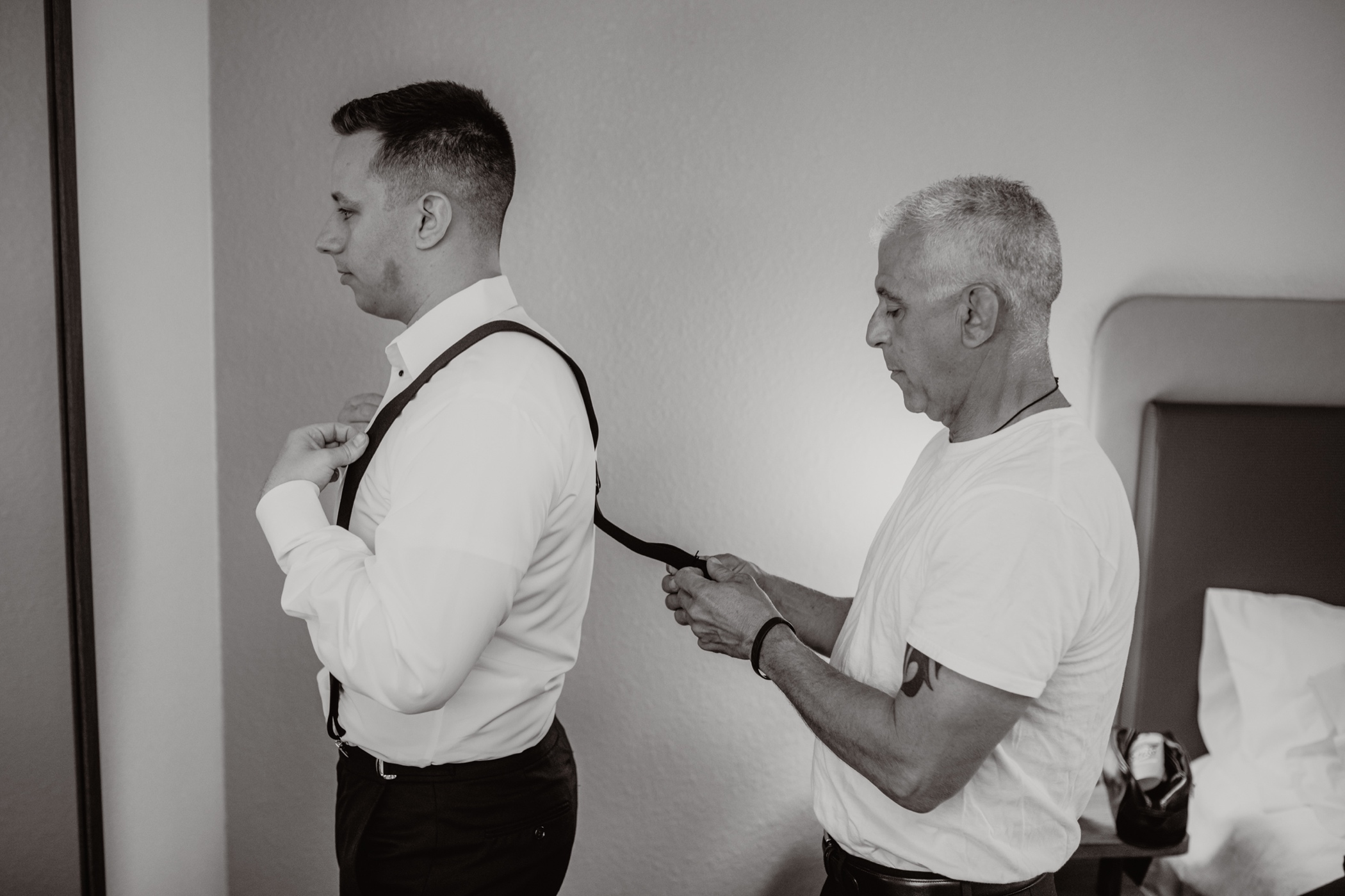 Groom Getting Ready Brotherhood Winery