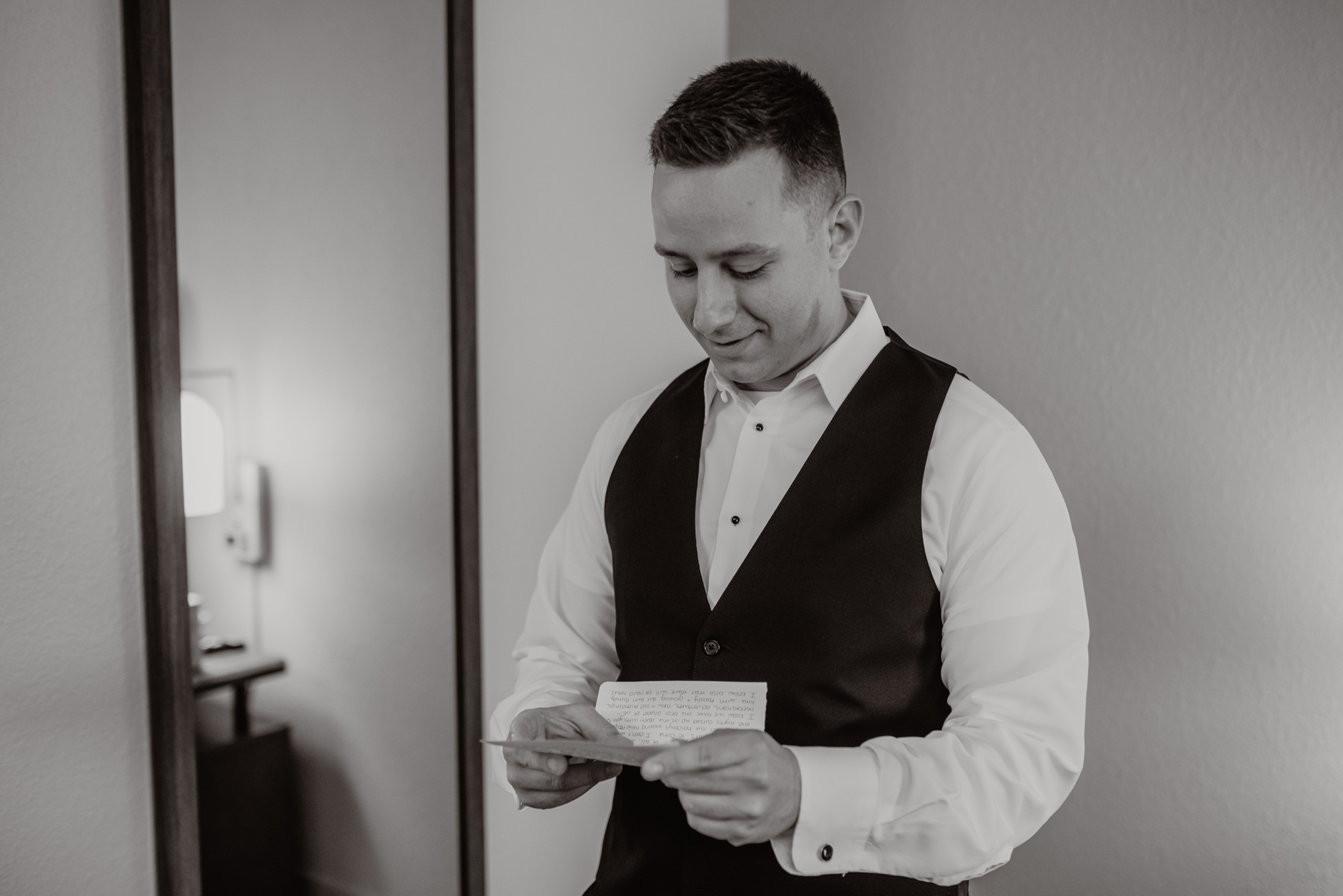 Groom Getting Ready Brotherhood Winery