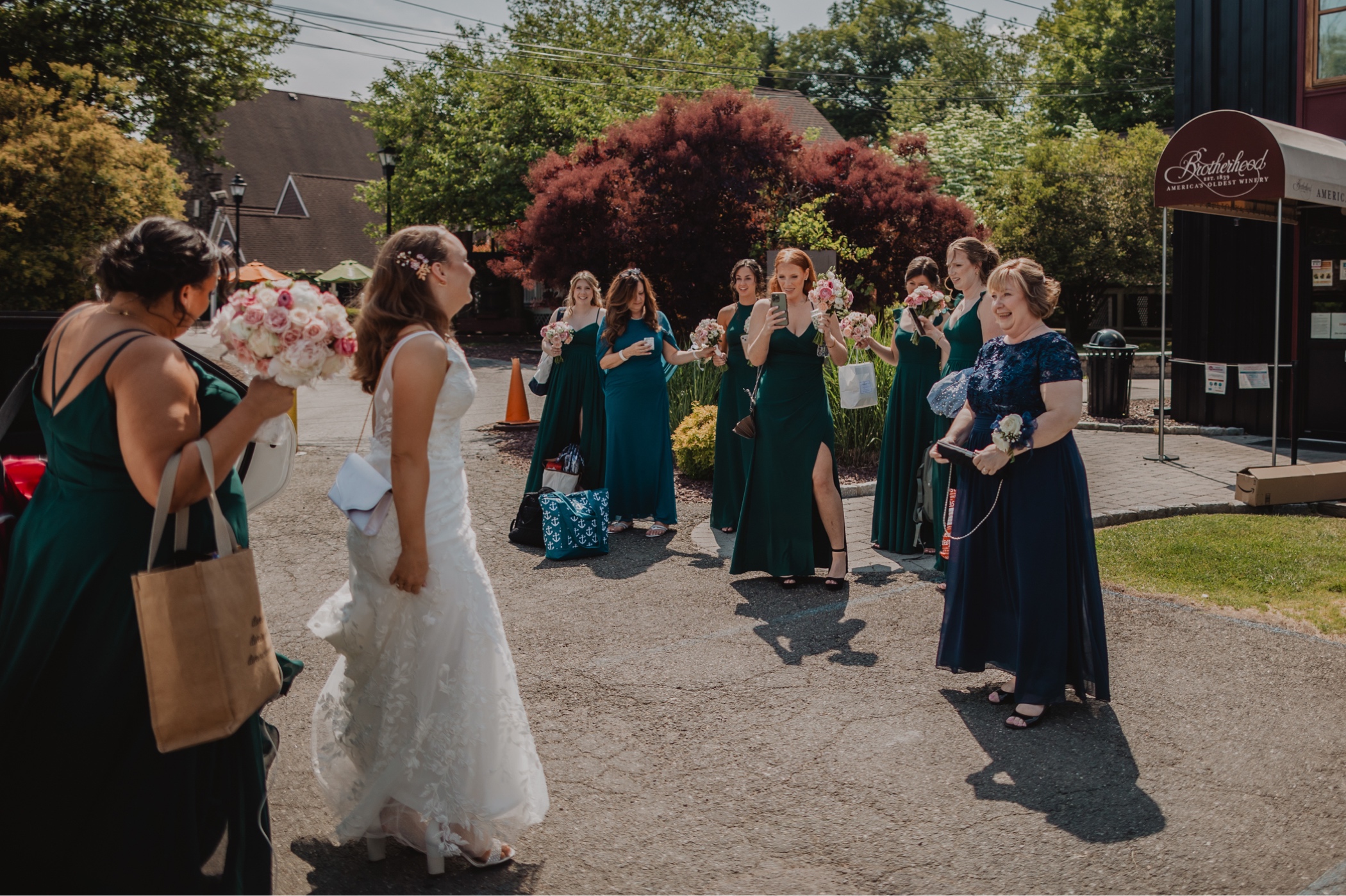 Bride at Brotherhood Winery