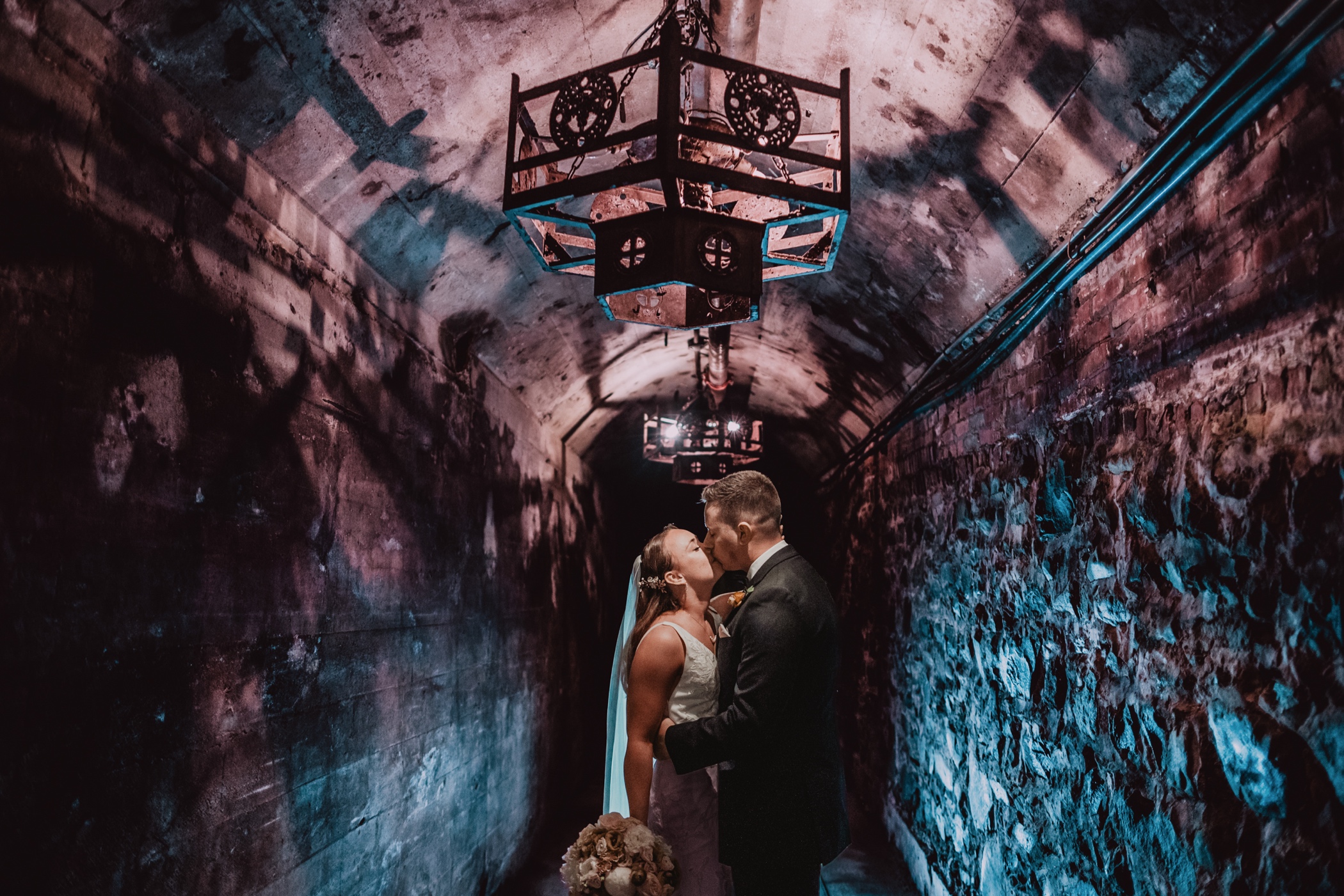 Creative Wedding Photo at Brotherhood Winery