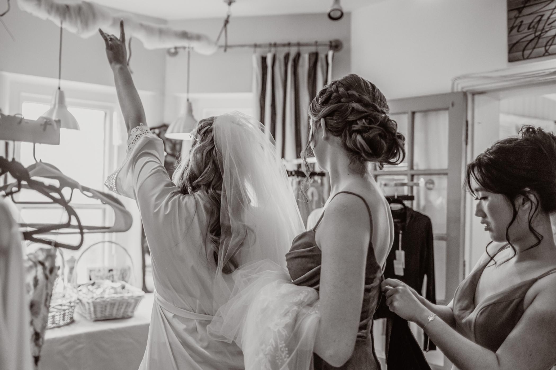 Bride Getting Ready Aldie Mansion Wedding