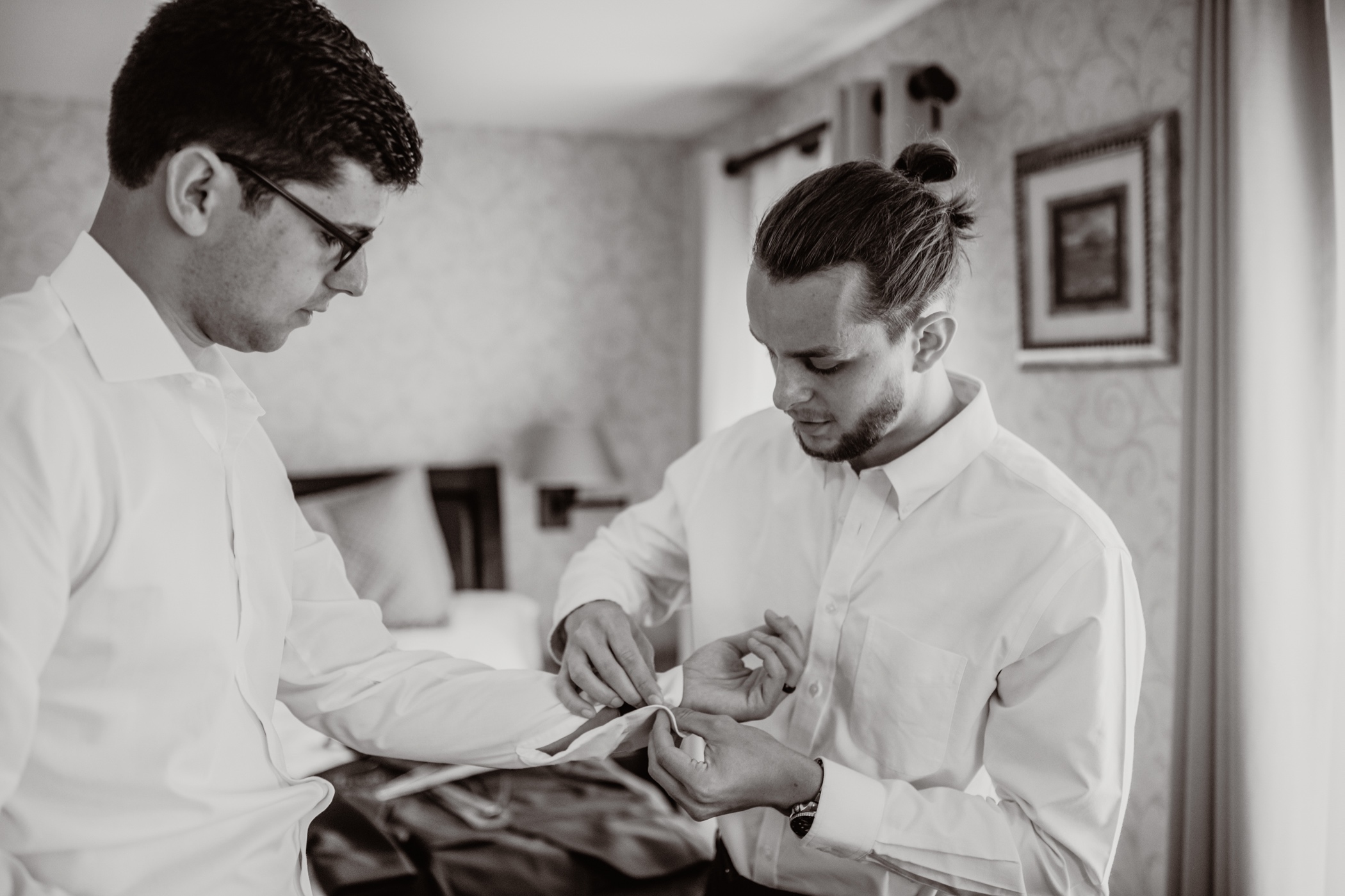 Groom Getting Ready Aldie Mansion Wedding