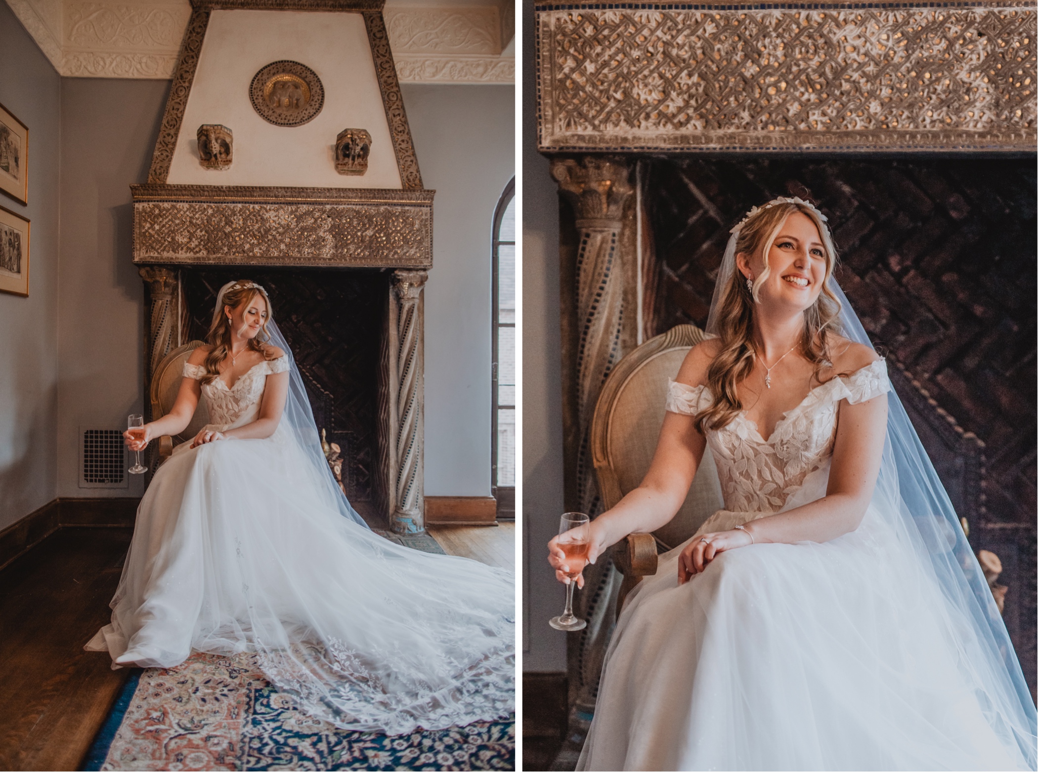 Bride Getting Ready Aldie Mansion Wedding