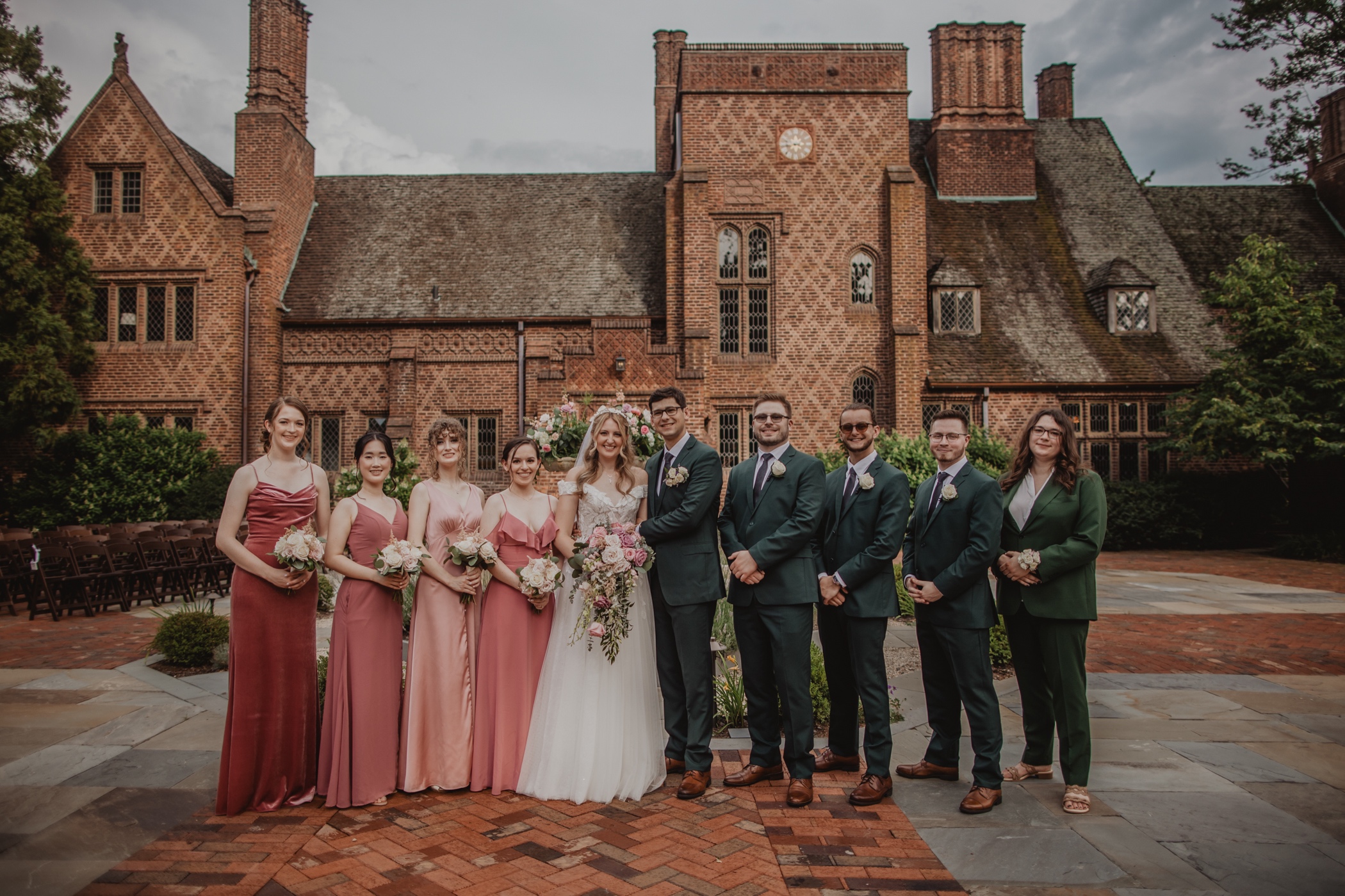 Bridal Party at Aldie Mansion