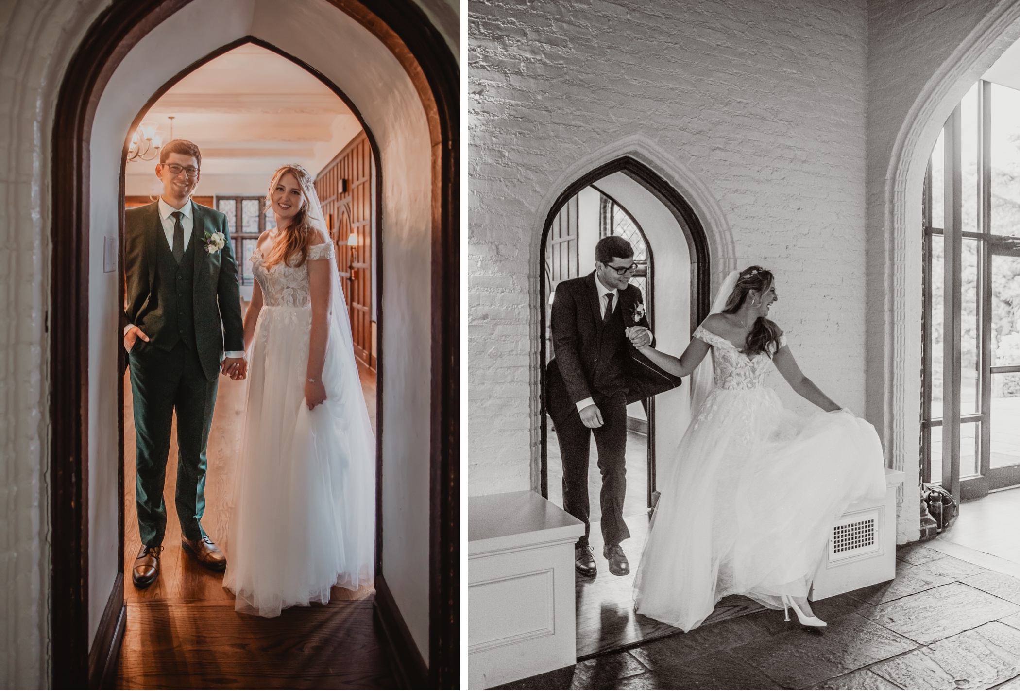 Bride and Groom At Reception Aldie Mansion