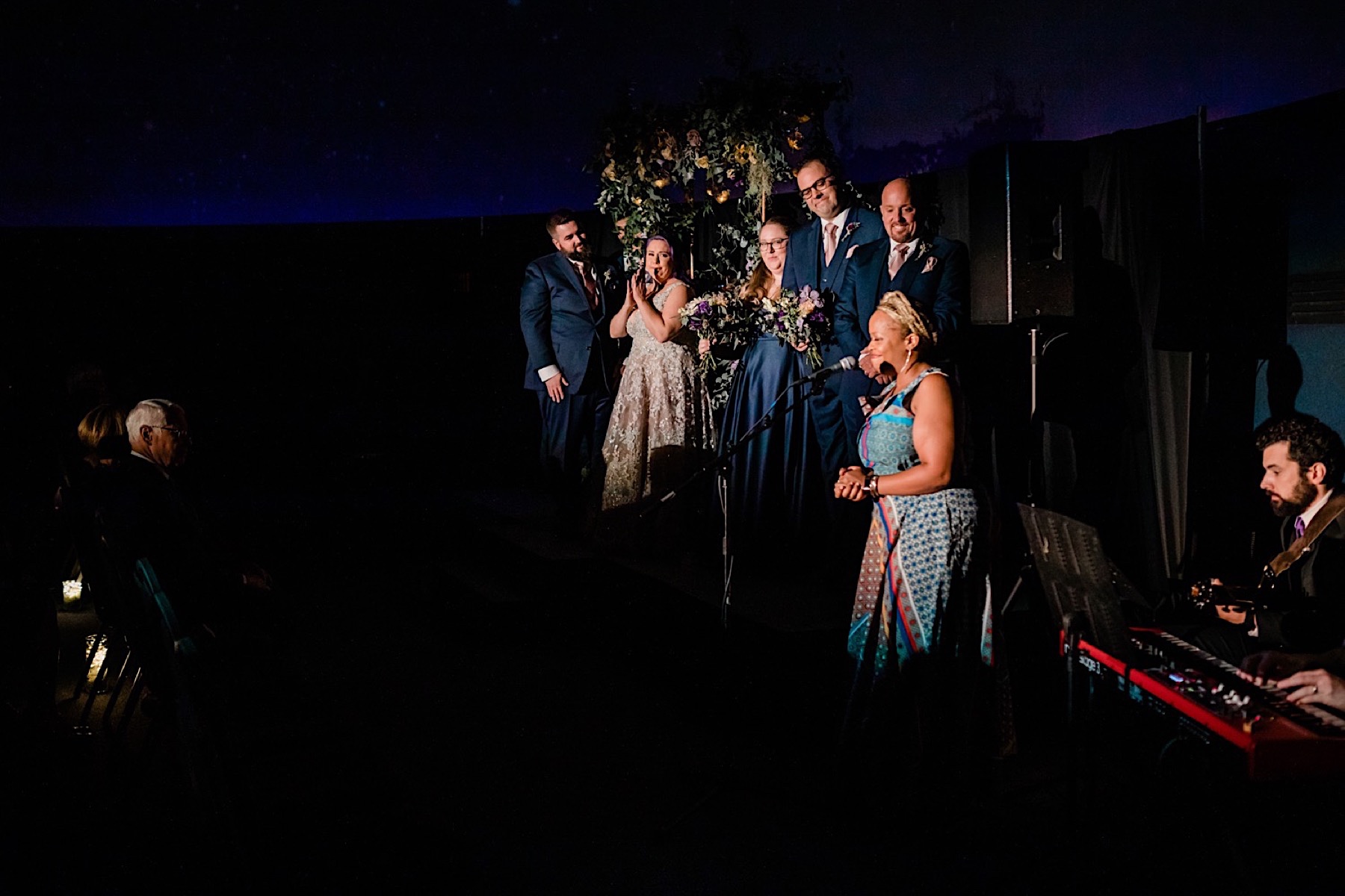 wedding ceremony in planetarium